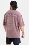 Футболка Boxraw Poetry in Motion Oversized (Бордовый)